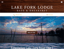 Tablet Screenshot of lakeforklodge.com